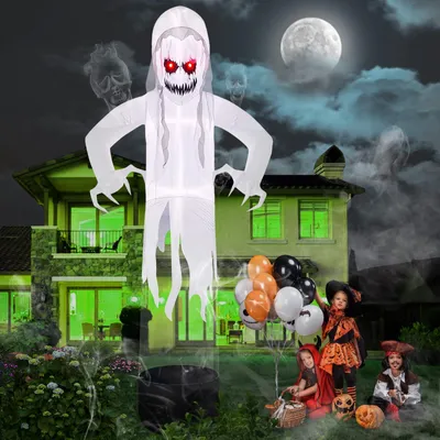 Aufblasbarer Halloween-Geist 3,7 m mit LED-Licht