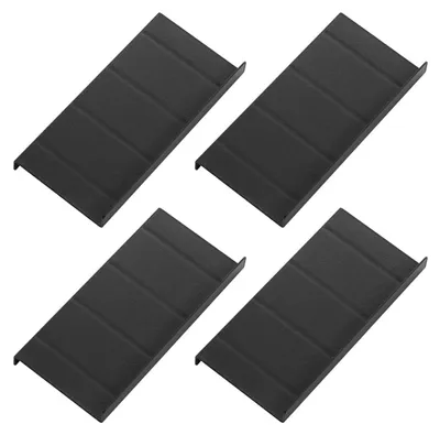 Kräuterschubladen-Organizer, 4er-Set, stapelbar, 23x11,5 cm, Schwarz