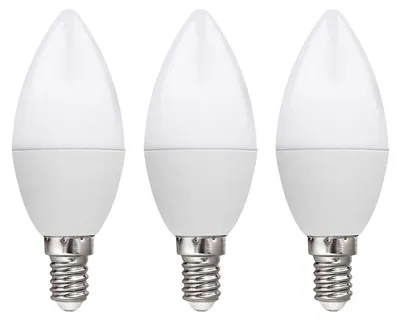 Productafbeelding van Kobi LED Kaarslamp C35 E14 Helder - 8.5W 806lm 3000K - Warmwit - Vervangt 70W - 3 stuks