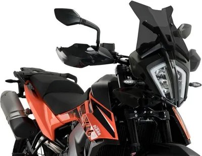 Image de PUIG écran sport noir 366x348mm ABE approuvé pour Ktm