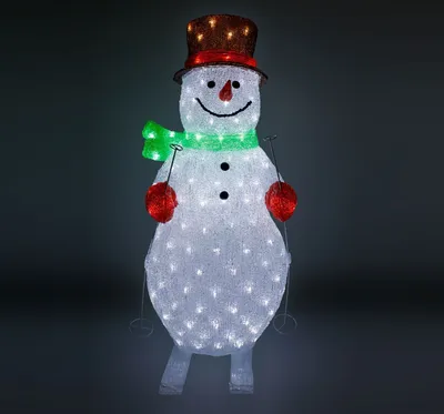 Produktbild von XXXL LED Weihnachtsfigur 180 cm Schneemann Figur beleuchtet Weihnachtsdeko Timer