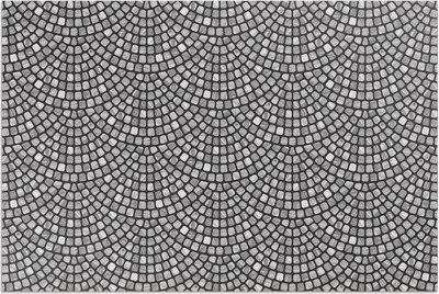 Produktbild von Steinmuster feines Mosaik – Vinylteppich – 140x210 cm – Outdoor Teppich – Terrasse – Wetterfest – Modern