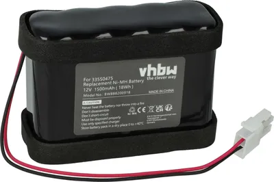 Produktbild von vhbw Akku kompatibel mit Besam EXU3, Slimdrive, Entrematic EMSL, EXU1 Schiebetorantrieb Torantrieb Drehtorantrieb (1500 mAh, 12 V, NiMH)