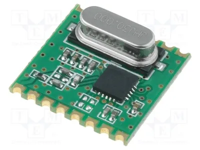 Obrázek produktu pro 1x Modul: RF FSK 1,8÷3,6VDC RFM31B-433S1, RF modul 433,92 MHz, -121dBm, FM přijímač