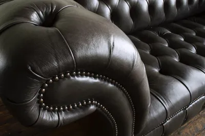 Produktbild von Chesterfield Design Luxus Polster Sofa Couch Sitz Garnitur Leder Textil Neu #110