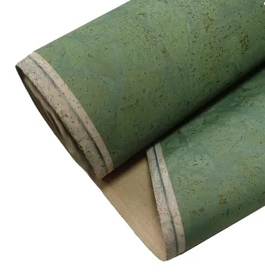 Korkstoff farbig Meterware 0,25 x 1,4m Moosgrün