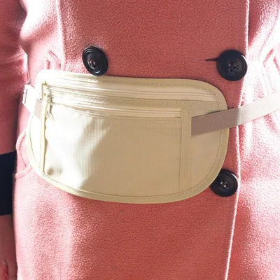 Produktbild von CHPN – Gürteltasche – Geldbeutel – Beige – Reisebrieftasche – Multifunktionale Gürteltasche – Geldgürtel – Kompakte Gürteltasche