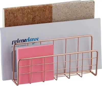 Obrázok produktu pre Držiak na dokumenty s 3 priehradkami z ružového zlata
