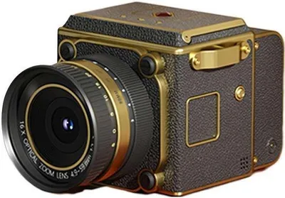 Obrázek produktu pro Mini kamera, 4K kamera s duálním objektivem, 3MP fotografie, 16násobný zoom, podpora OTG, kompaktní pouzdro z ABS, ideální pro studenty a tvůrce obsahu – s paměťovou kartou 32 GB (černá)