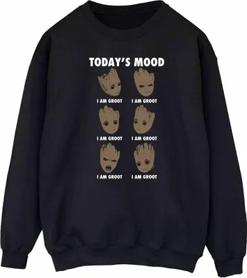 Produktbild von Guardians Of The Galaxy - "Today´s Mood" Sweatshirt für Damen BI1918 (XXL) (Schwarz)
