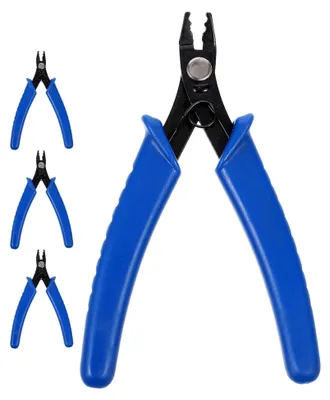 Produktbild von Kleine Schmuckzange mit blauem Softgriff für präzises Crimpen