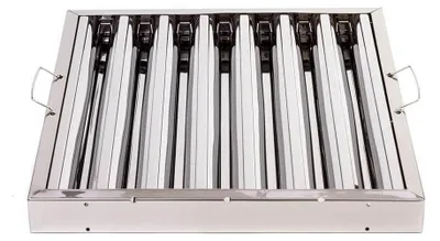 Image de Filtre à graisse en acier inoxydable pour hotte de cuisine - 495 x 495 mm