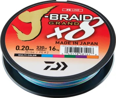 Produktbild von Daiwa Schnur J-Braid Grand X8 Multicolor 300m Länge 300m Ø0,16mm