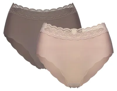 Immagine prodotto di Confezione da 2 slip della marca Henderson, in poliammide morbida, color marrone beige, taglia M