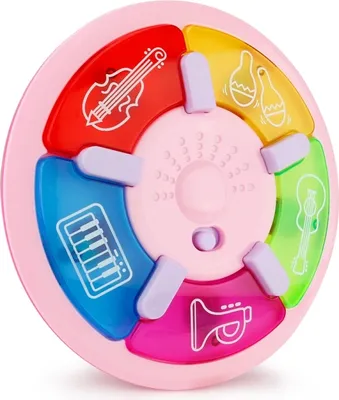 Imagen del producto de Esta es una buena idea. Juguete musical educativo para bebés y niños pequeños, con luces LED (rosa)