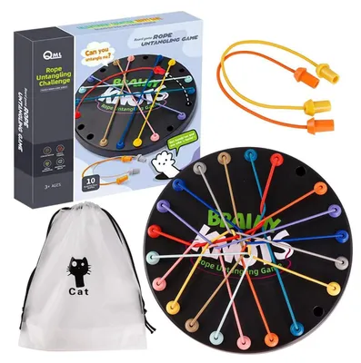 Zdjęcie produktu dla Gra logiczna Knobelspiel Brainy Knots: Węzły umysłu. Gra planszowa dla rodziny, wymagająca strategii i rozwiązywania zagadek