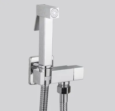 Produktbild von Bidetbrauseset Bidet 1jet mit Absperrventil + Brausehalter und Brauseschlauch Chrom