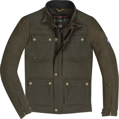 Image de Veste de moto en cire Merlin Yoxall II, olive, M
