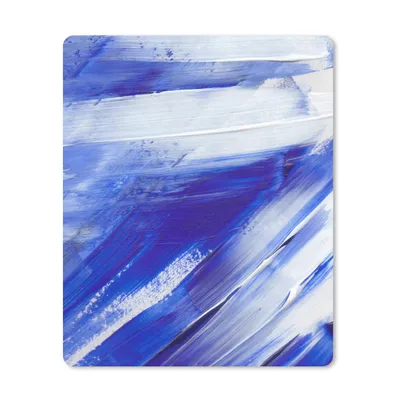 Produktbild von MuchoWow® Mauspad Mousepad Farbe - Design - Blau 19x23 cm - Mousepads - Maus Mat - Pad - Mausunterlage - Mauspads - Spielen