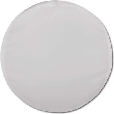 Produktbild von Dekokissenhülle ohne Füllung Hellgrau Ø 50 cm – Kissenhülle Ellen aus Polyester, mit Reißverschluss, waschbar, für Wohn- und Schlafzimmer