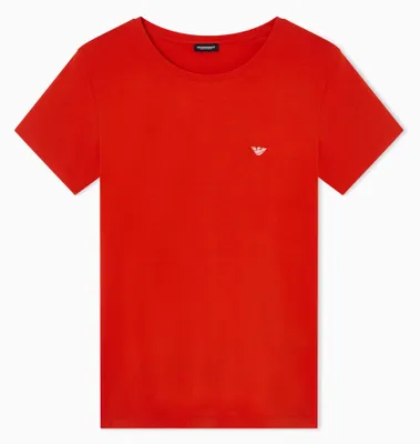 Productafbeelding van Damen T-shirt met ronde hals, katoen, kleur rood, maat XL