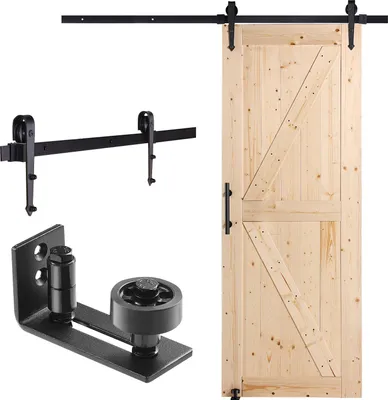Obrázok produktu pre Súprava drevených posuvných dverí a kovania 30" x 84"