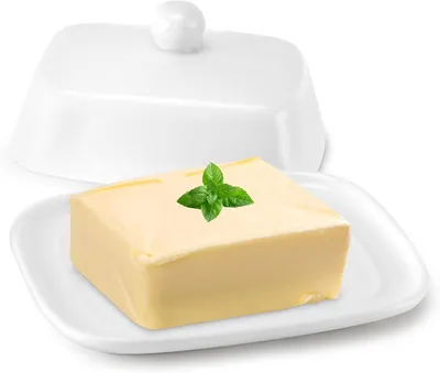 Productafbeelding van Botervlaai van keramiek met deksel, wit, voor in de keuken