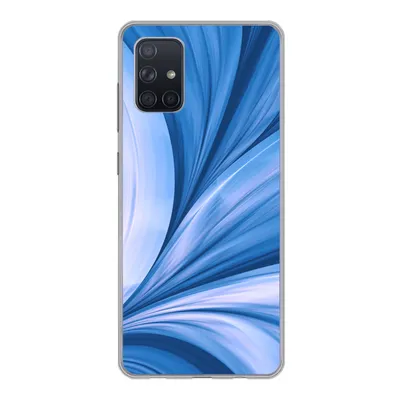 Produktbild von MuchoWow® Handyhülle Schutzhülle Hülle für Samsung Galaxy A51 Blau - Abstrakt - Design Silikon Softcase Handy Hülle - Schutzabdeckung