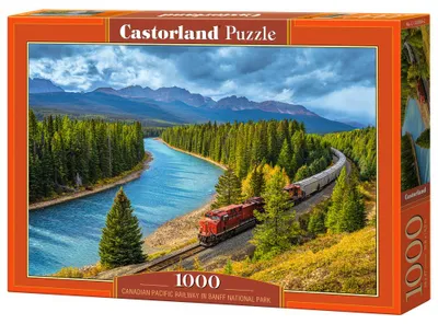Zdjęcie produktu dla Puzzle 1000 Canadian Pacific Railway in Banff National Park C-105564