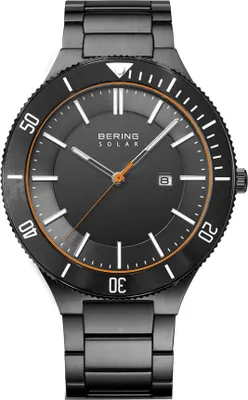 Produktbild von Bering Herren Uhr Armbanduhr Edelstahl grau 14443-779 Solar