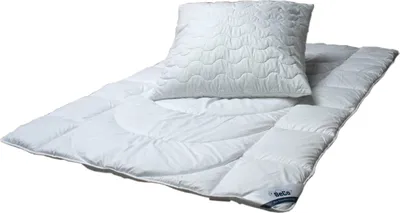 Produktbild von BeCo Betten-Set Microfaser BW101249, Kochfest, Ganzjahresdecke 155x220 und Kissen 080x080cm, kuschelig und schadstofffrei, weiß