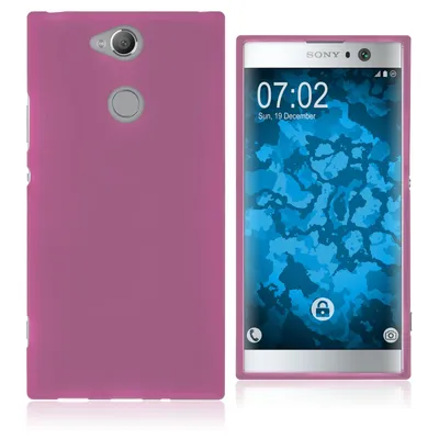 Produktbild von PhoneNatic Case kompatibel mit Sony Xperia XA2 - pink Silikon Hülle matt Cover