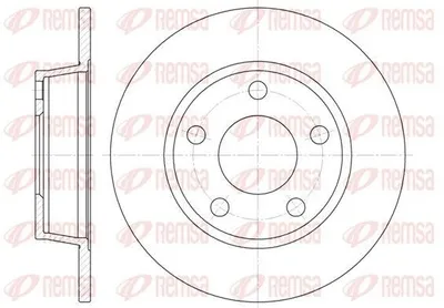 Produktbild von 2x REMSA Bremsscheibe 6723.00 hinten für AUDI A6 Avant (4B5 C5) 255mm 48mm