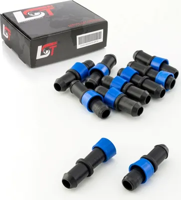 Produktbild von 10x Schlauchverbinder Rohr Kupplung Bewässerungssystem Tropfbewässerung 17x17 mm
