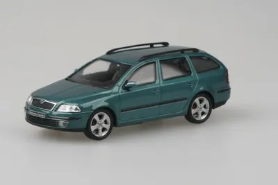 Obrázek produktu pro Škoda Octavia II Combi (2004) - Zelená Island Metalíza ABREX 1:43