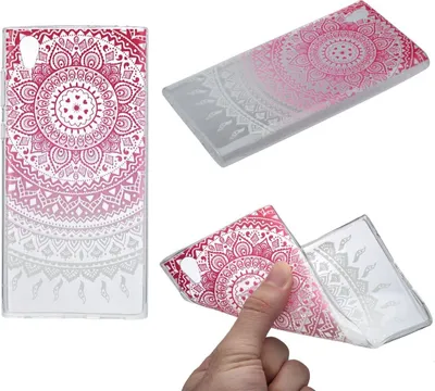 Produktbild von Henna Cover für Sony Xperia XZ Premium Case Schutz Hülle Silikon Sonne Pink