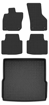 Obrázok produktu pre Gumové autokoberce SolidTread + vaňa kufra pre: Volkswagen Passat B9 2023- kombi (Variant) 5 ks
