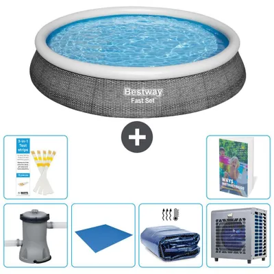 Imagen del producto de Bestway Fast Set, piscina redonda - 396 x 84 cm - 5 piezas, modelo S278