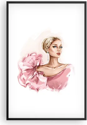 Produktbild von Gerahmtes Poster - Schwarzer Rahmen - Frau Künstlerin Mode - 61x91,5 cm - Wand Bild - Wanddeko - Wandbilder - Kunstposter - Wandposter - Bilderrahmen - Bilder - Kunstdruck - P2BPA61x91-5092