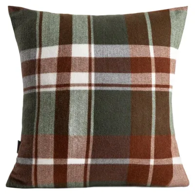 Zdjęcie produktu dla HOMLA Poszewka MELROSE puszysta w kratę zielona 45x45 cm