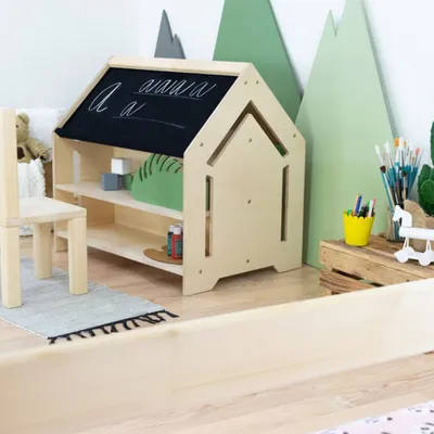 Produktbild von Children's House Table for Drawing CREATIVE - Natural decor - Natural decor