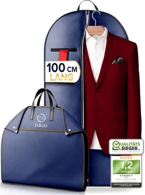 Produktbild von PromoHome® Premium Kleidersack 100x60 cm - Faltbarer Kleiderüberzug Reisetasche - Atmungsaktiver Kleidersack für Reisen & Aufbewahrung