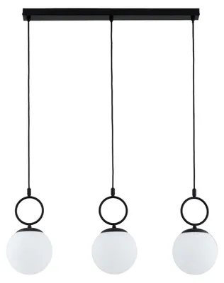 Zdjęcie produktu dla Lampa wisząca kule SITRO czarna 3xE14x10W metal wym:95x15x72cm IP20 Alfa