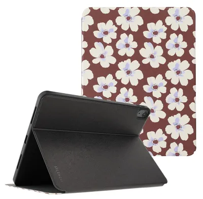 Obrázok produktu pre Selencia Vivid ochranné puzdro na tablet pre Apple iPad 11 (2025) 11 palcov, model A16 / iPad 10 (2022) 10,9 palca - vzor "Čokoládová kvetina"