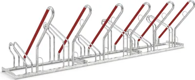 Produktbild von Fahrradständer mit Anlehnbügel 2506 XBF | 6 Räder einseitig | RA 500mm