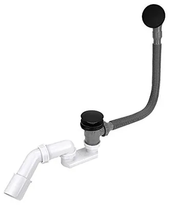 Bad Abflussrohr Ablauf Flexibler Siphon Schwarz