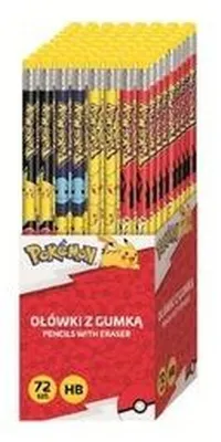 Obrázek produktu pro Ołówki z gumką Pokemon tuba (72szt)