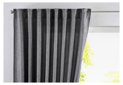 Produktbild von Vorhang mit verdeckten Schlaufen Cationic »JENA« HxB 250x140 cm Grau blickdicht Leinenoptik Gardine meliert mit Raffhalter