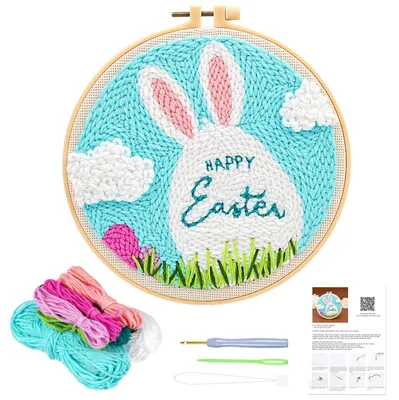 Ponsnaaldenset für Ostern – Stickerei-Set für Anfänger