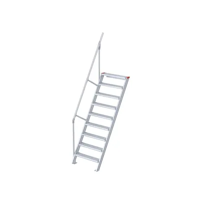 Produktbild von Euroline 510 Treppe 60° 1000mm Stufenbreite 9 Stufen Alu gerieft